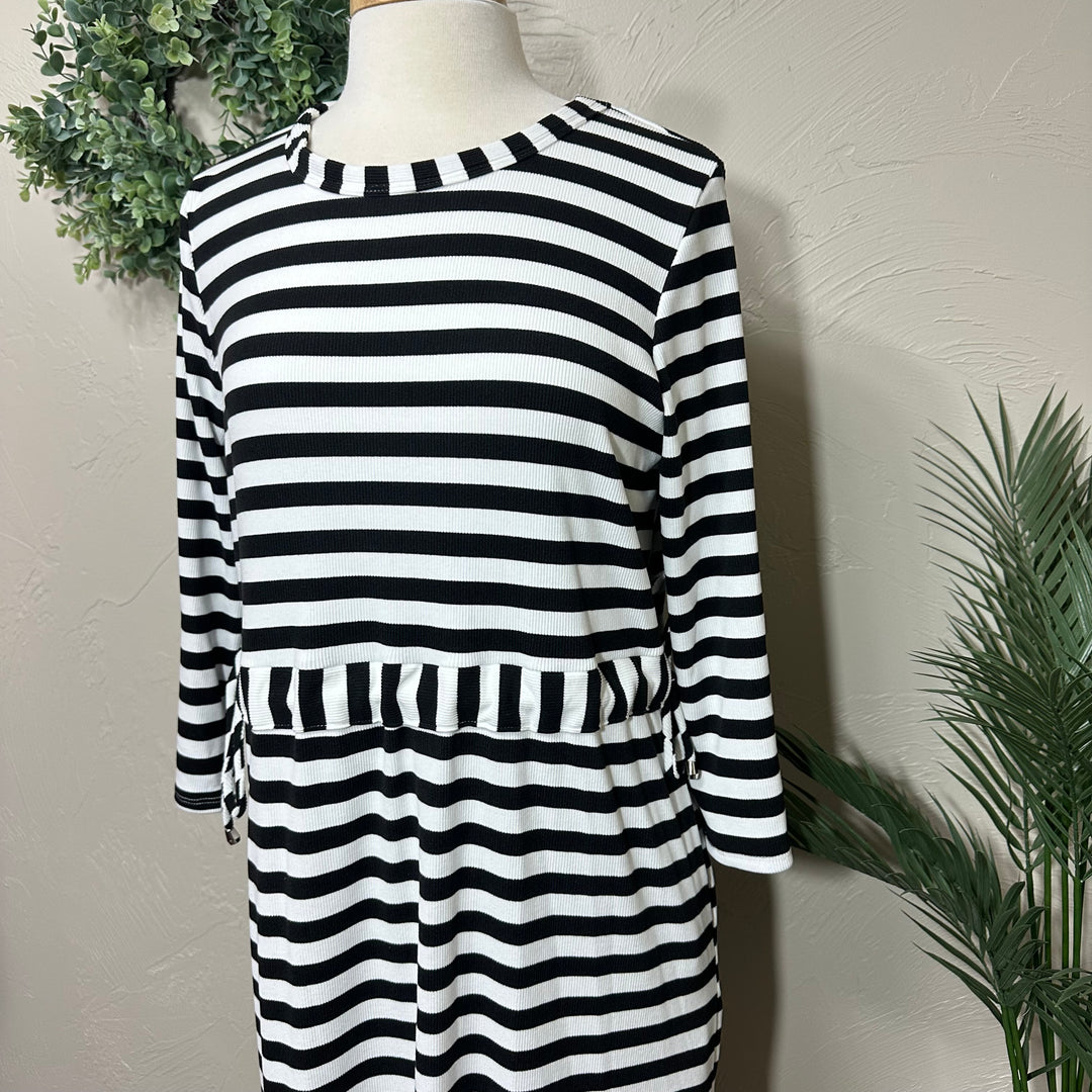 Liza Lou’s Janie Striped Black & White Day Dress