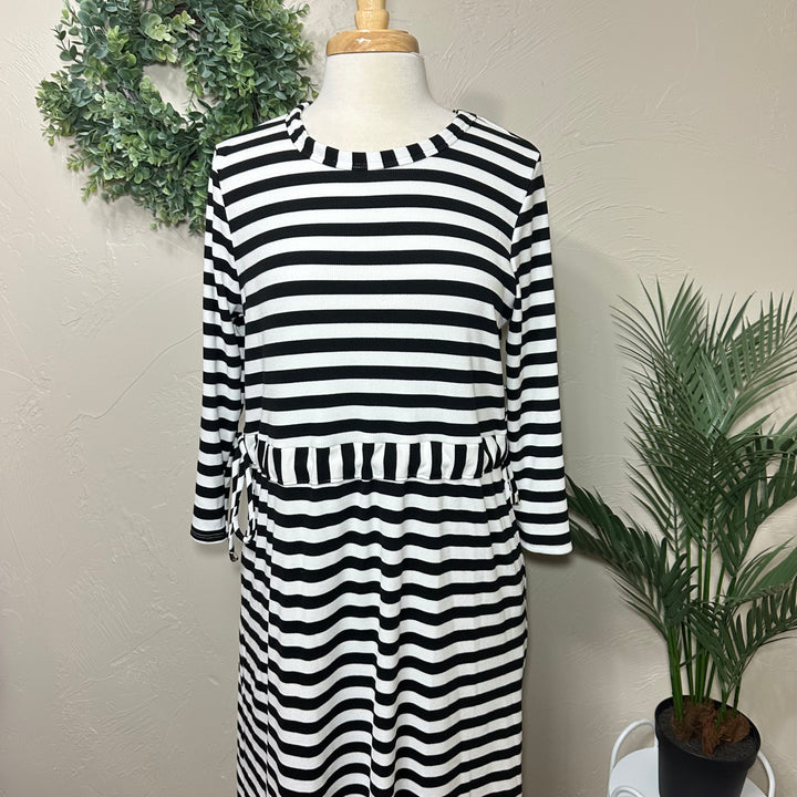 Liza Lou’s Janie Striped Black & White Day Dress