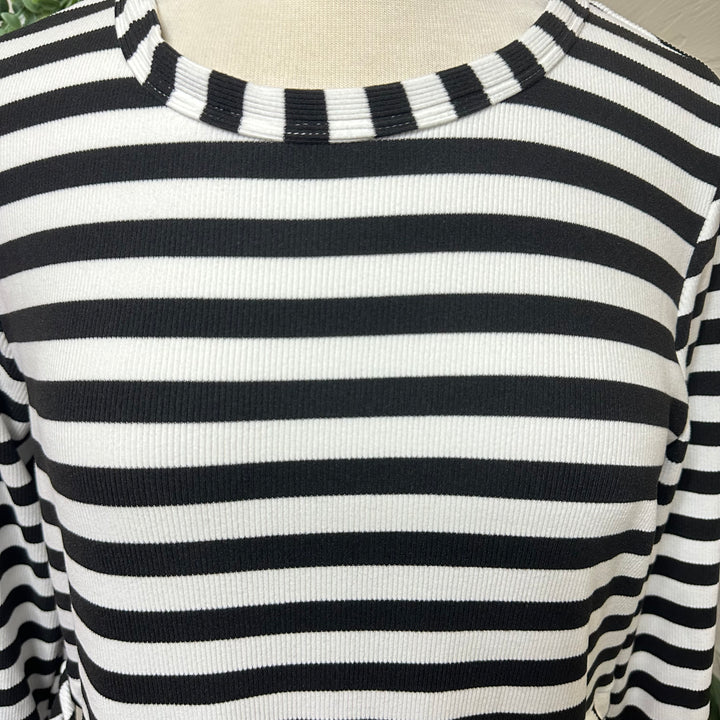 Liza Lou’s Janie Striped Black & White Day Dress