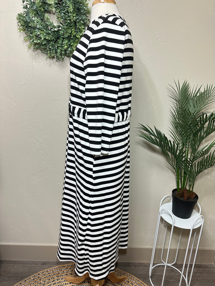 Liza Lou’s Janie Striped Black & White Day Dress