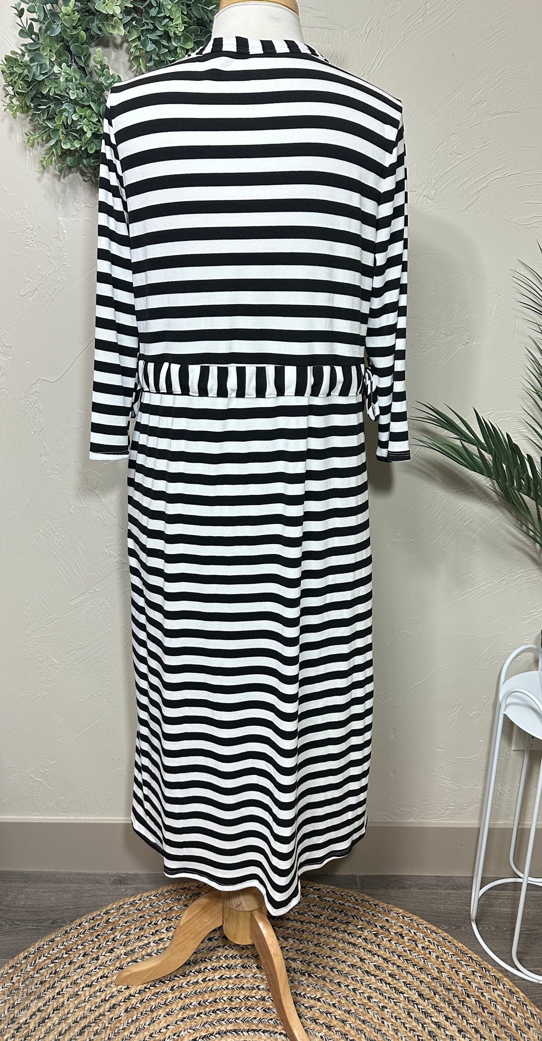Liza Lou’s Janie Striped Black & White Day Dress