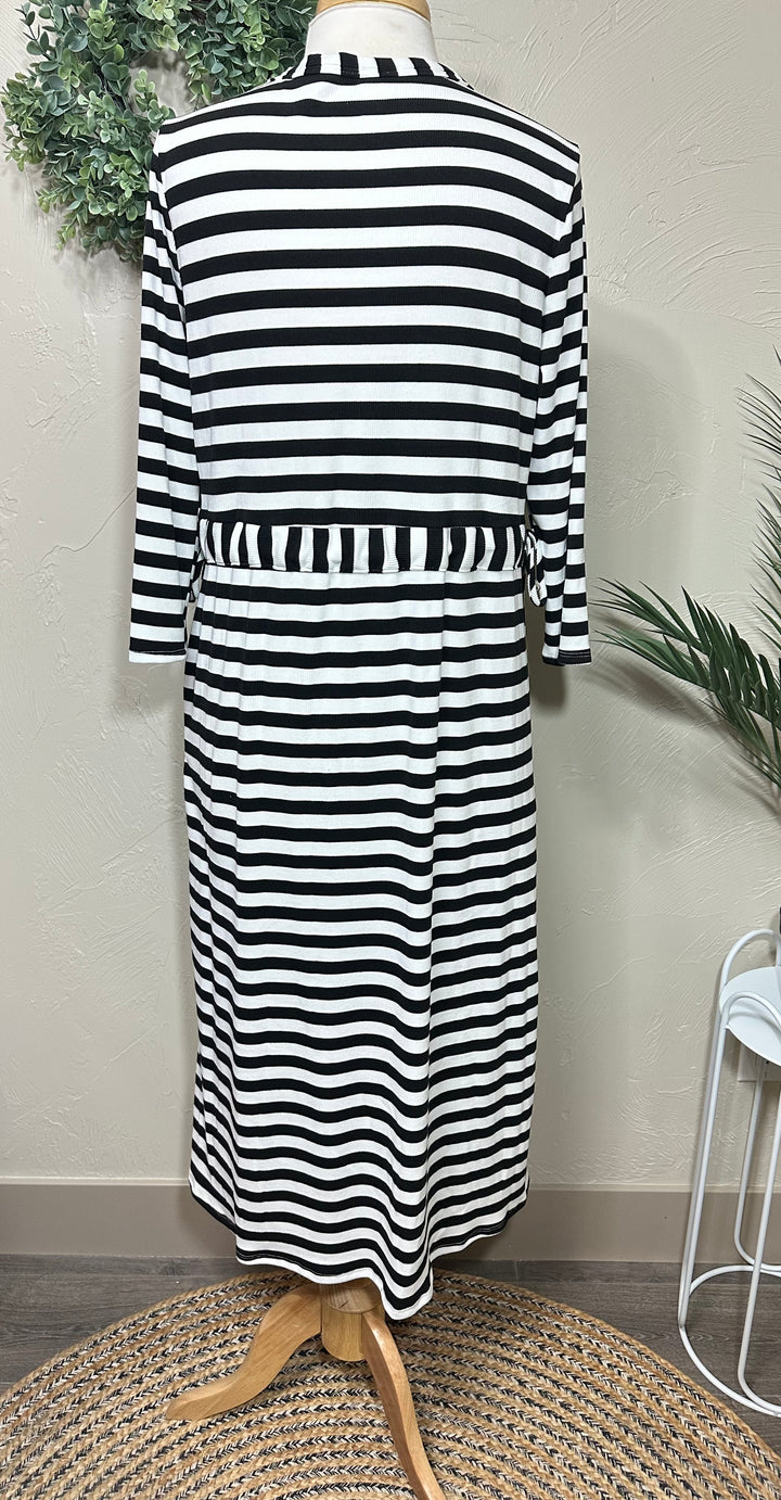 Liza Lou’s Janie Striped Black & White Day Dress
