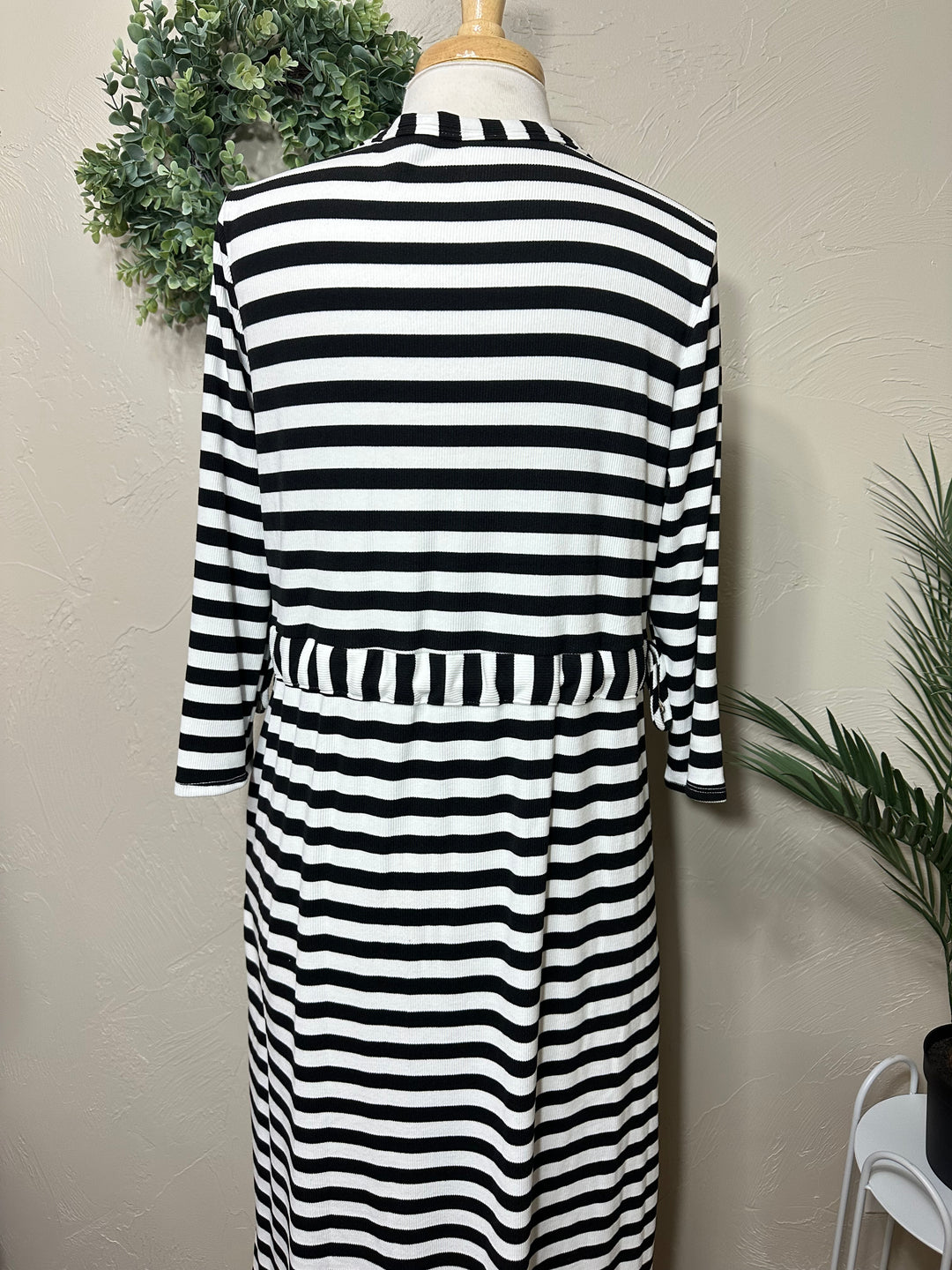 Liza Lou’s Janie Striped Black & White Day Dress