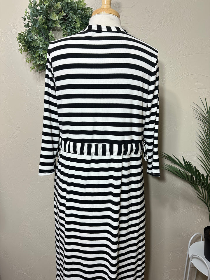 Liza Lou’s Janie Striped Black & White Day Dress