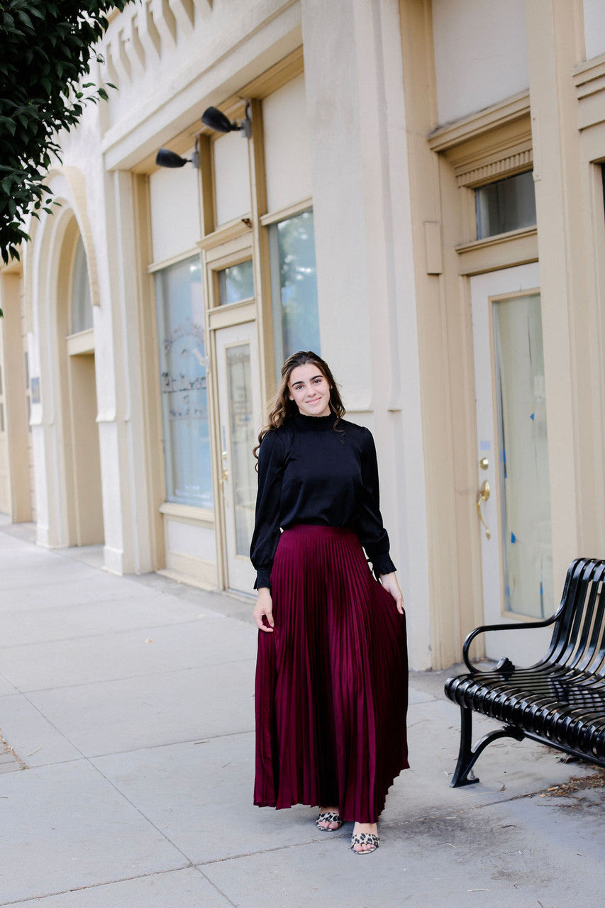 Twice but Nice Dainty Jewells Twirling into Tomorrow Burgundy Skirt