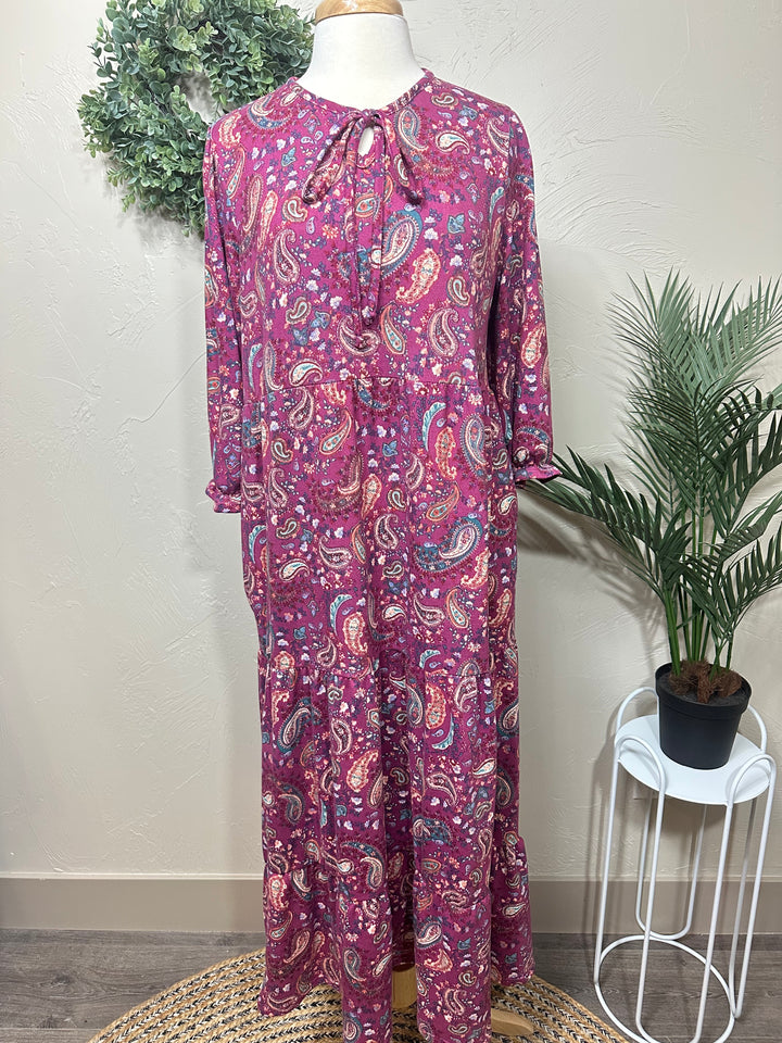 Liza Lou's Amelia Paisley Long Modest Dress