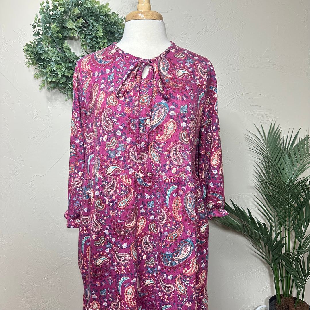 Liza Lou's Amelia Paisley Long Modest Dress