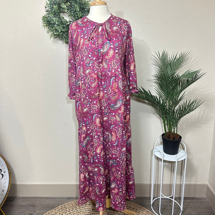 Liza Lou's Amelia Paisley Long Modest Dress