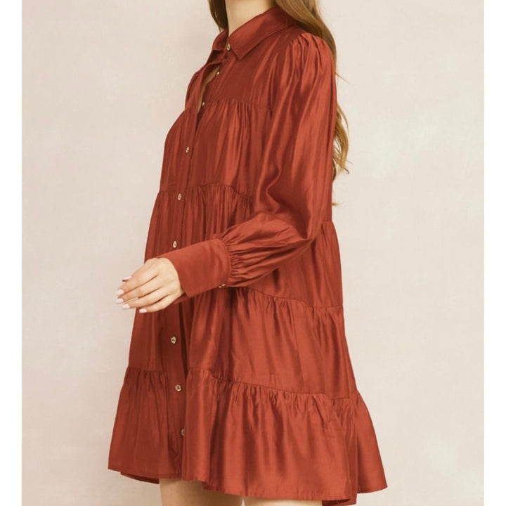 Entro Copper button Up Top