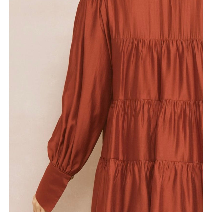 Entro Copper button Up Top