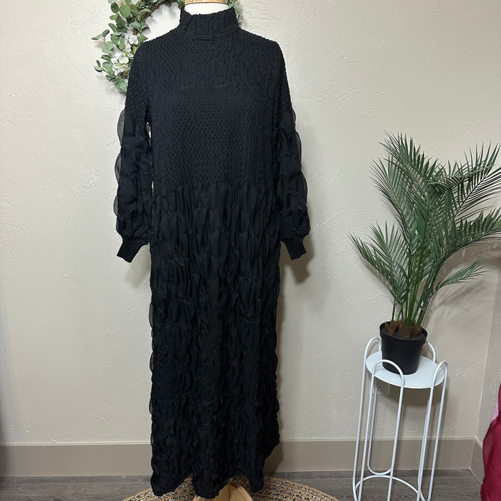 Liza Lou's Fancy Black Modest Dress