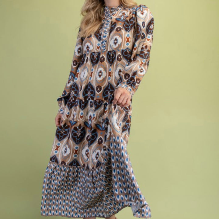 Liza Lou’s Blue Mocha Modest Dress