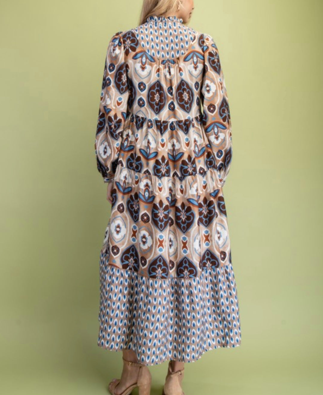 Liza Lou’s Blue Mocha Modest Dress