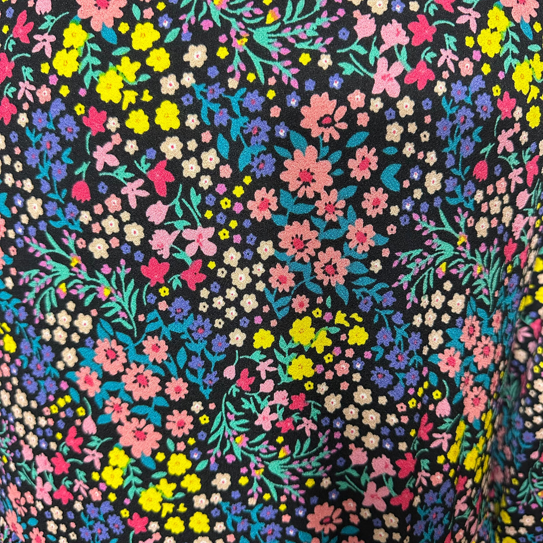 Liza Lou's Vienna Modest Colorful Floral Tiered Modest Dress