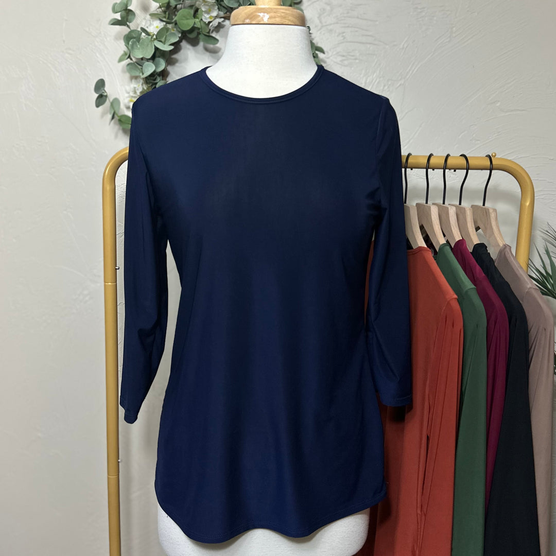 Women's Celeste Modest Layering Top 3/4 Sleeves