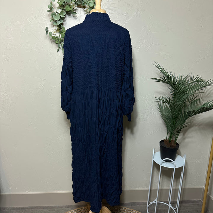 Liza Lou's Fancy Navy Blue Modest Dress