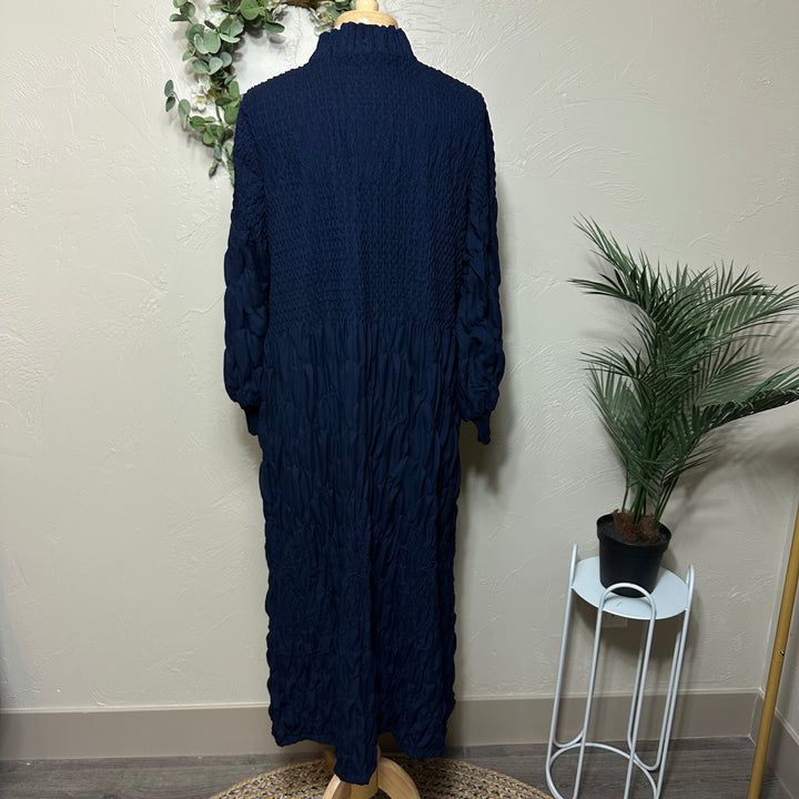 Liza Lou's Fancy Navy Blue Modest Dress
