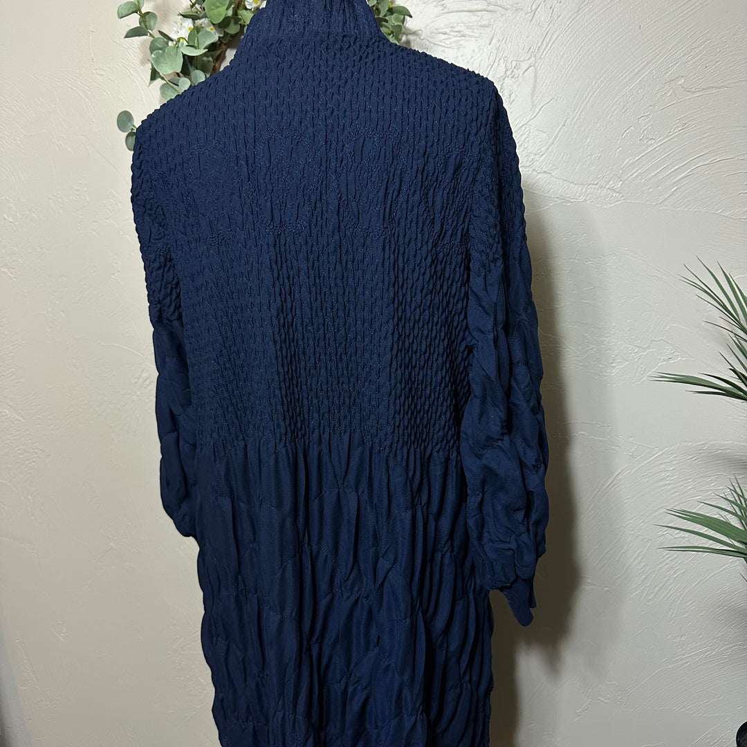 Liza Lou's Fancy Navy Blue Modest Dress