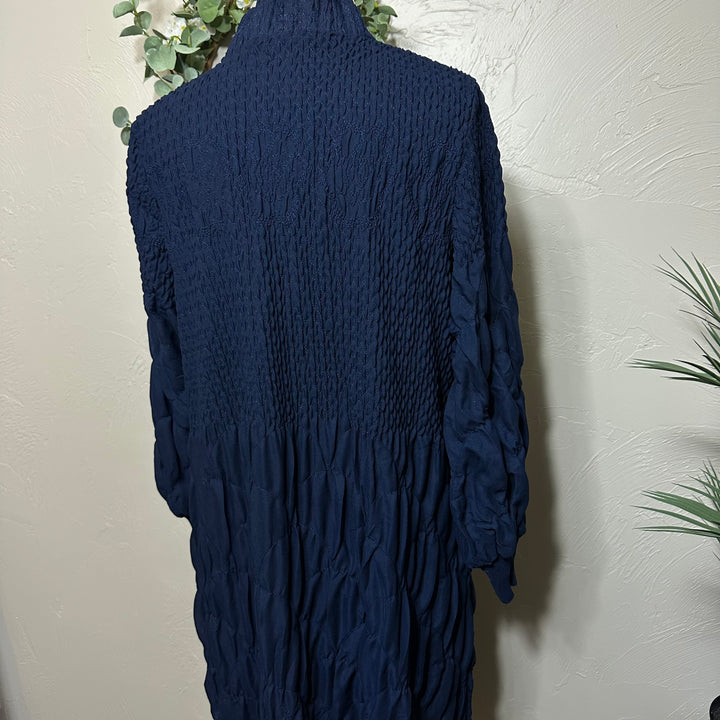 Liza Lou's Fancy Navy Blue Modest Dress