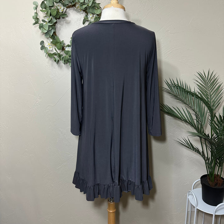 Liza Lou's Dressy Gray  Must Have Modest Tunic Top