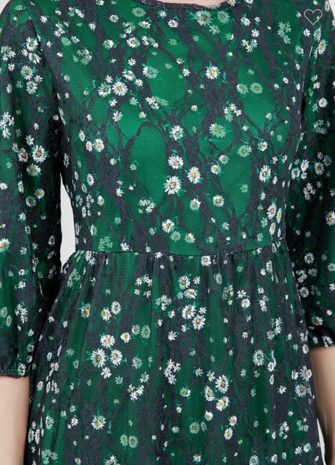 Green Navy Dress Lace Dress