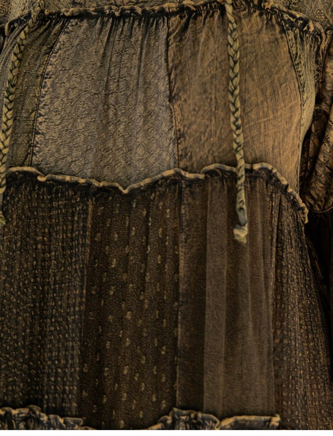 Liza Lou's Beautiful Dark Olive Boho Dress