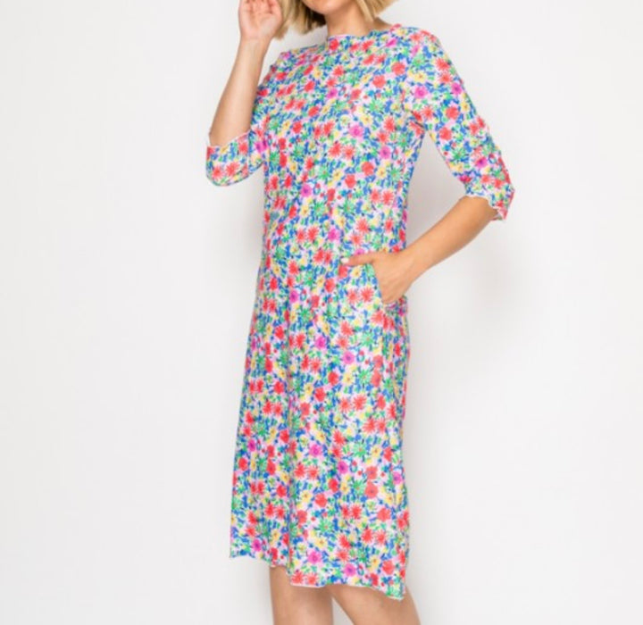 Liza Lou’s Fun Floral Swim Dress