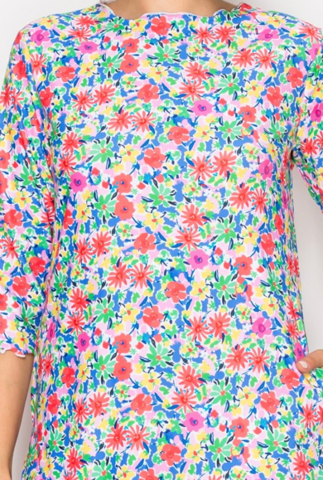 Liza Lou’s Fun Floral Swim Dress