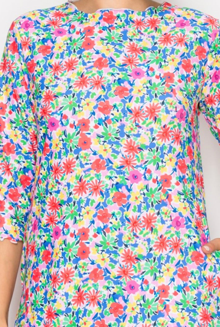Liza Lou’s Fun Floral Swim Dress