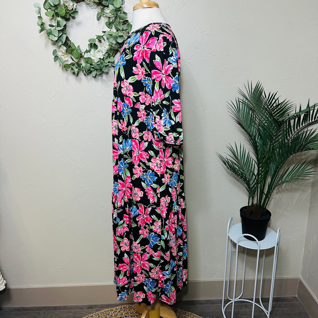 Liza’s Lovely Pink Blue Floral Dress