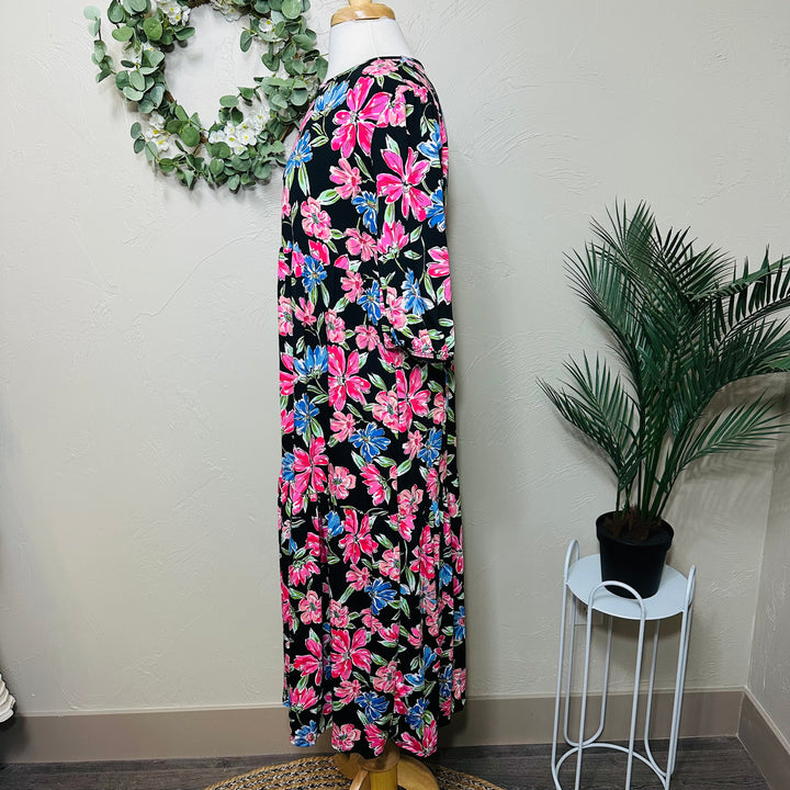 Liza’s Lovely Pink Blue Floral Dress