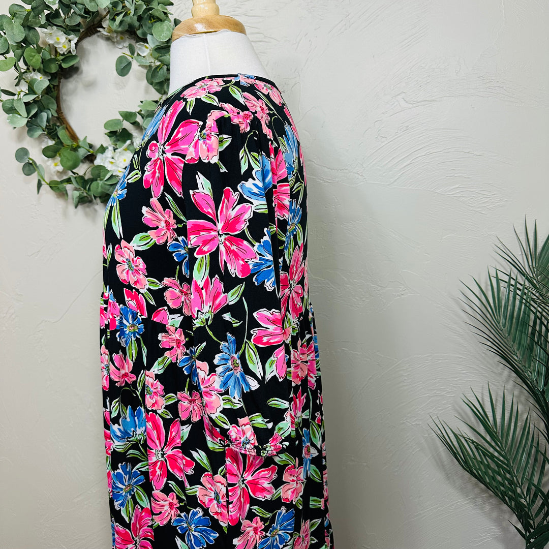 Liza’s Lovely Pink Blue Floral Dress