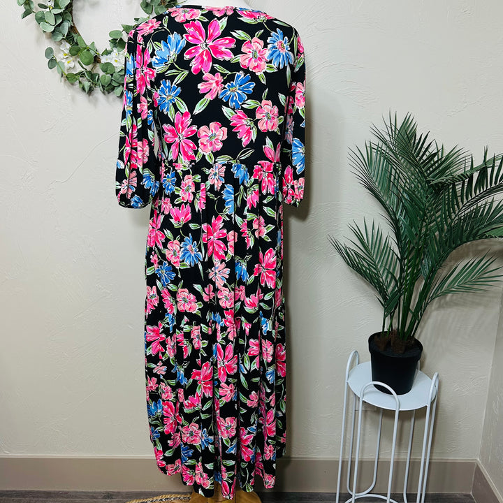 Liza’s Lovely Pink Blue Floral Dress