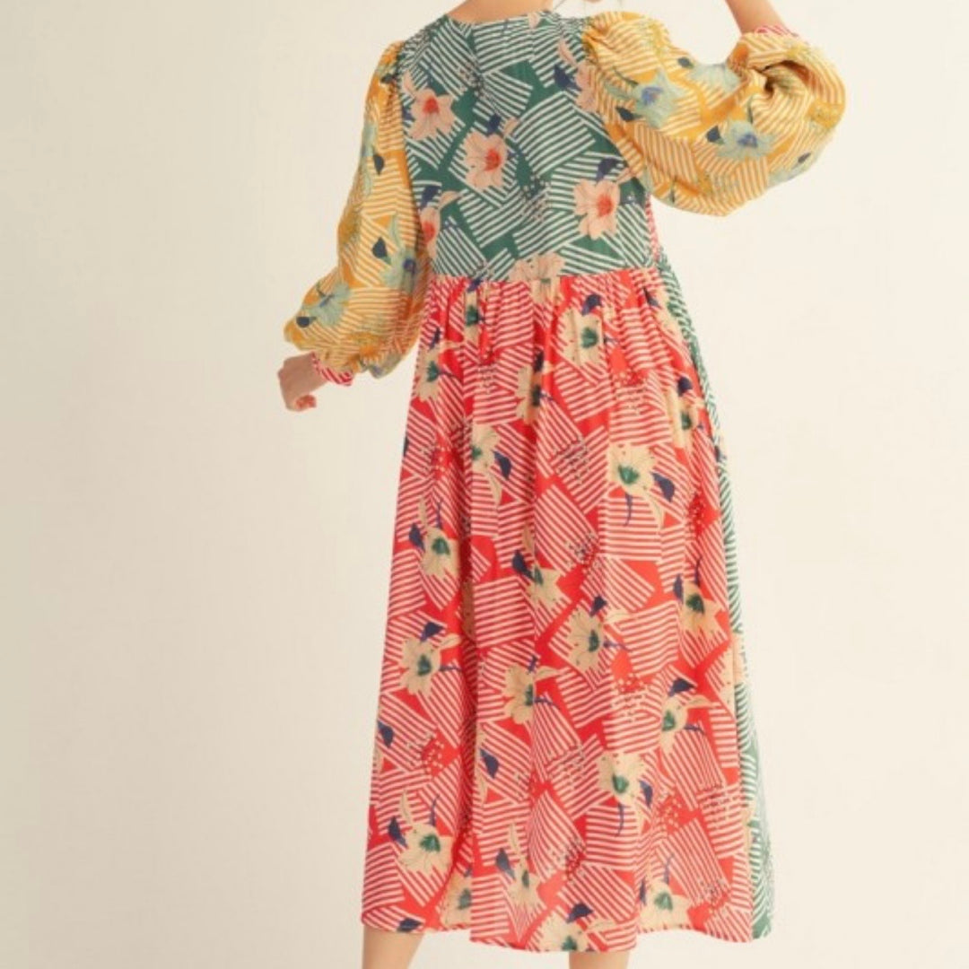 RESTOCKED Liza Lou’s Savannah Colorful Spring Summer Modest Dress