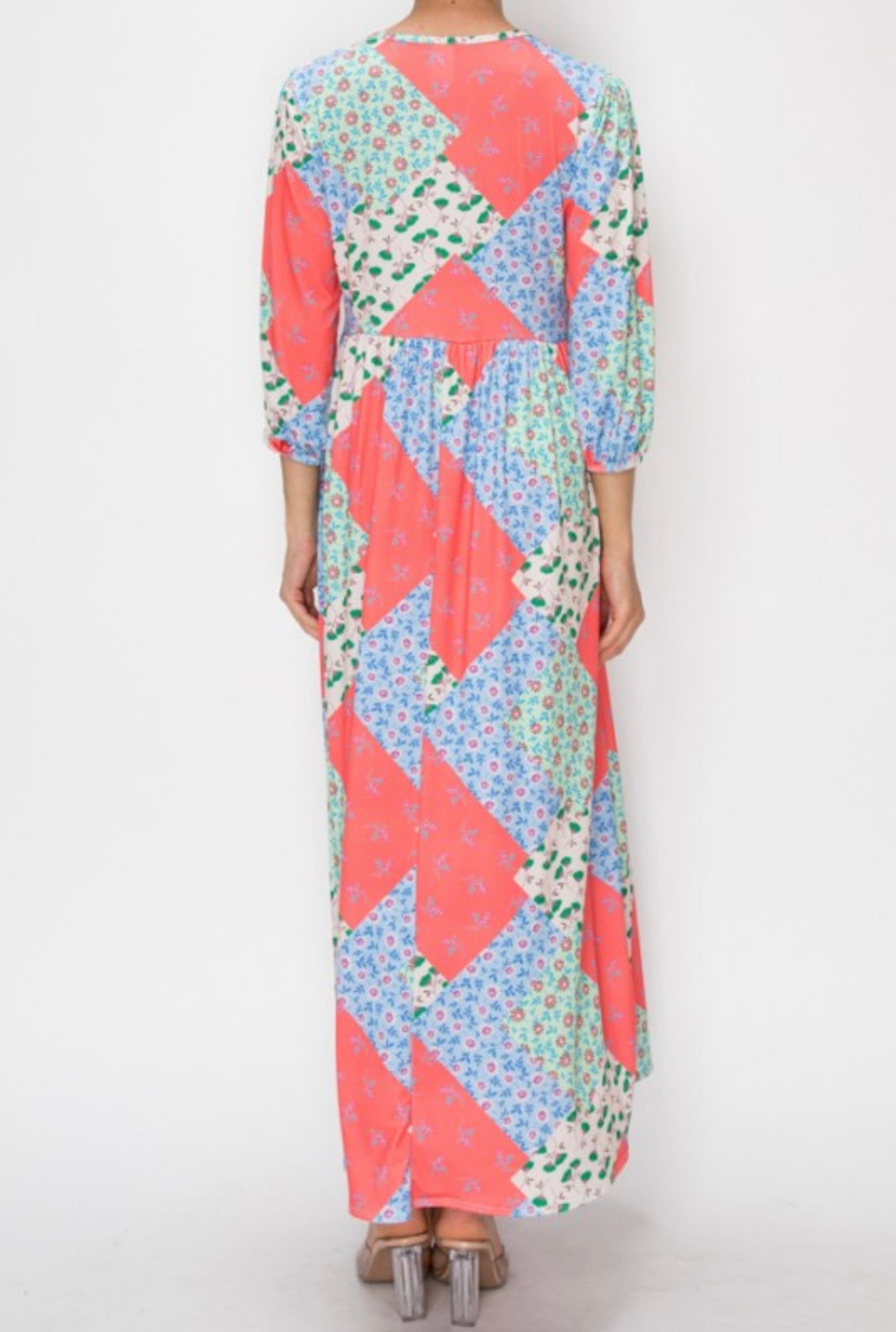 Liza Lou’s Polly Patchwork Spring Summer Long Modest Dress