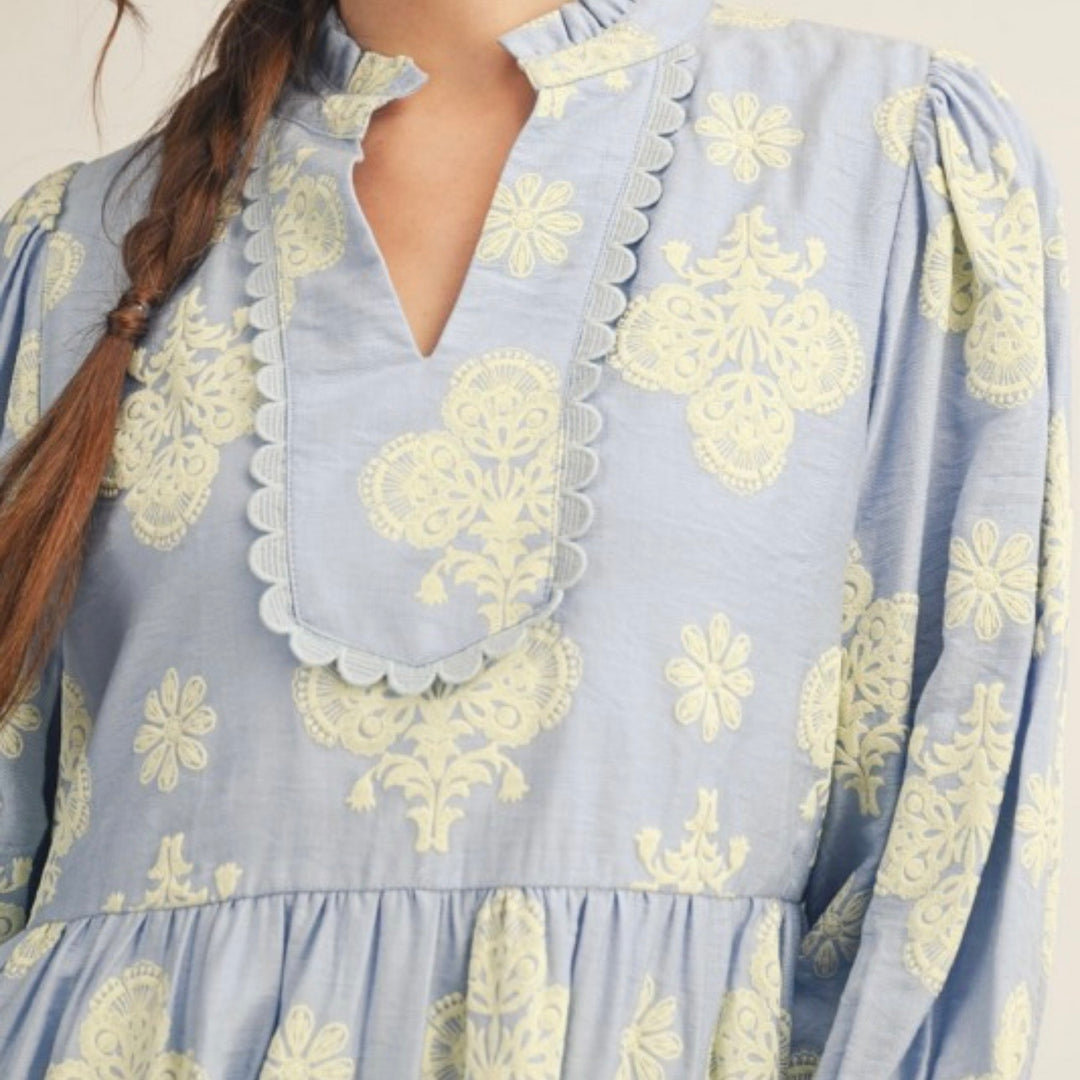 Liza Lou's Sky Blue Fancy Dress
