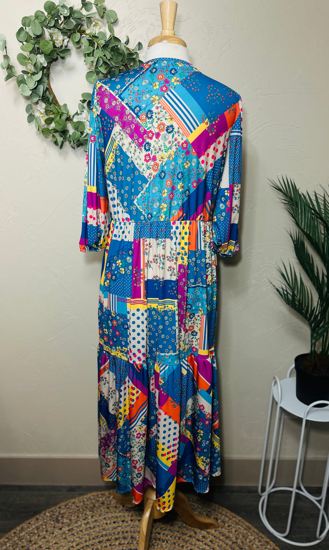 Liza Lou’s Patchwork Long Modest Dress
