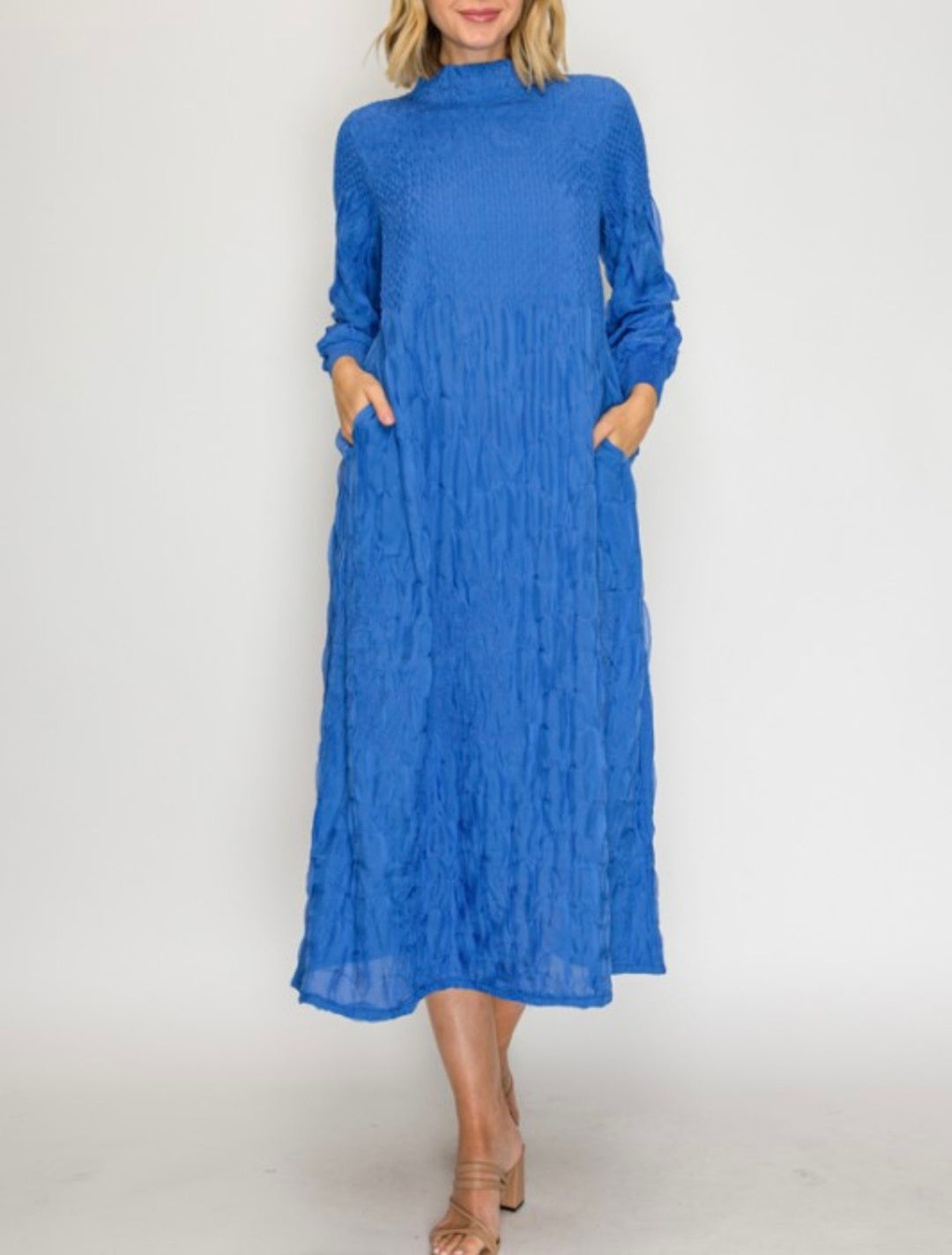 Liza Lou's Fancy Beautiful Blue Modest Dress