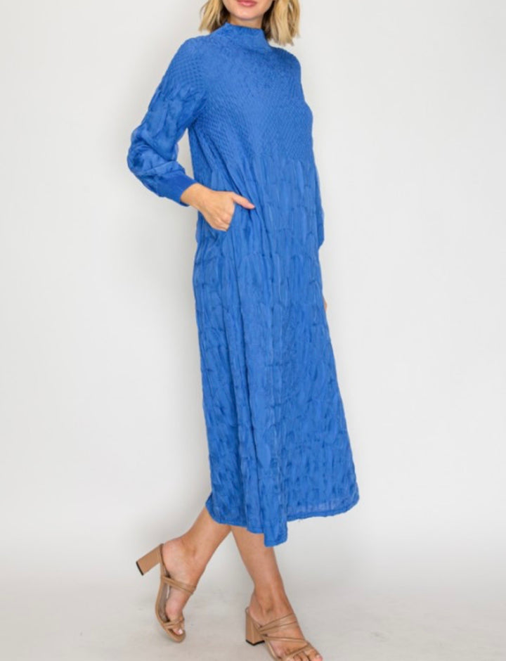 Liza Lou's Fancy Beautiful Blue Modest Dress