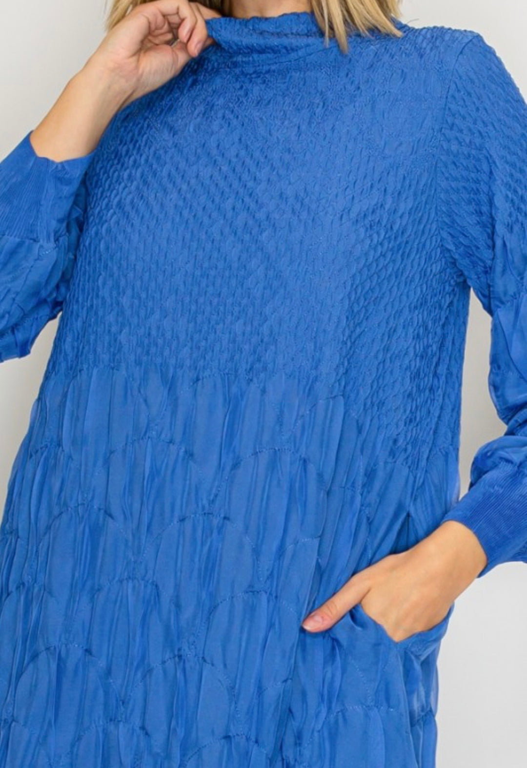 Liza Lou's Fancy Beautiful Blue Modest Dress