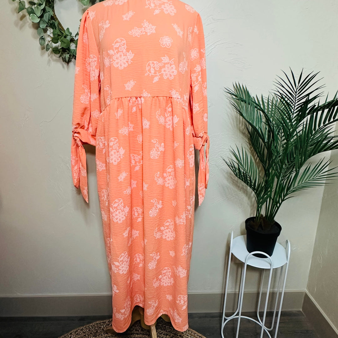 Liza Lou's Pretty As a Peach Modest Long Dress