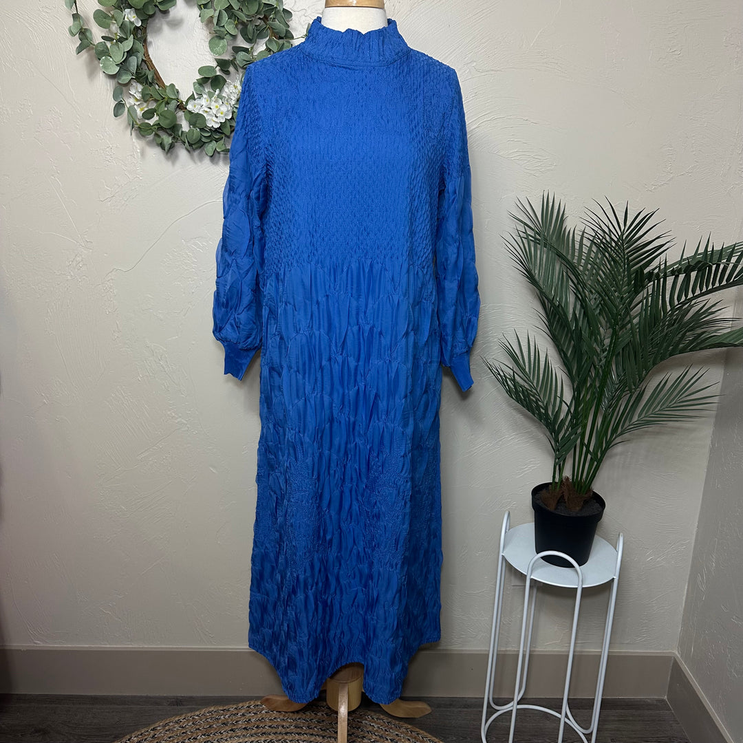 Liza Lou's Fancy Beautiful Blue Modest Dress