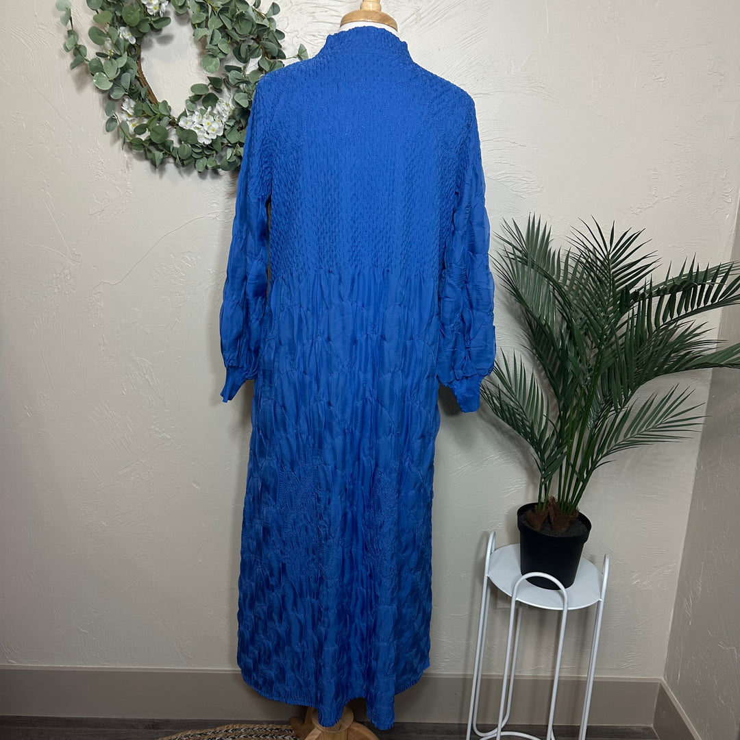 Liza Lou's Fancy Beautiful Blue Modest Dress