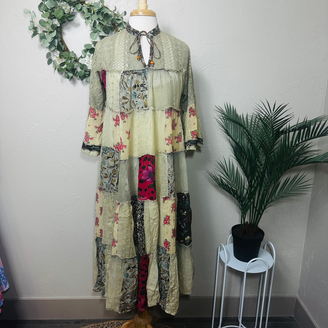 Liza Lou's Beautiful Timeless Latte Boho Dress