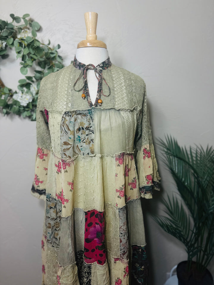 Liza Lou's Beautiful Timeless Latte Boho Dress