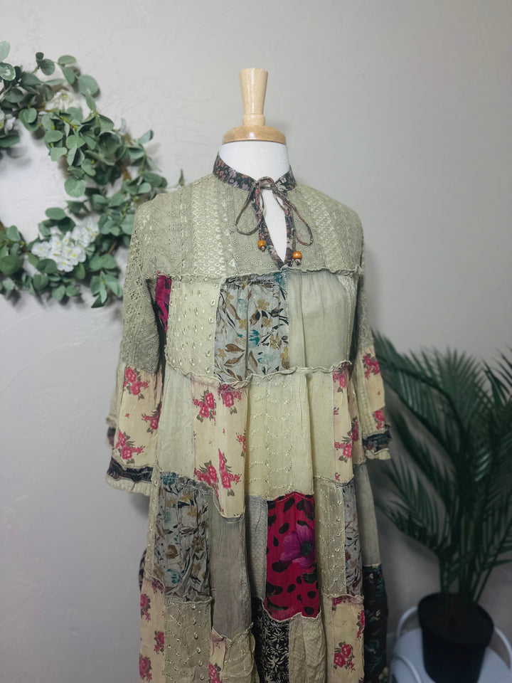 Liza Lou's Beautiful Timeless Latte Boho Dress
