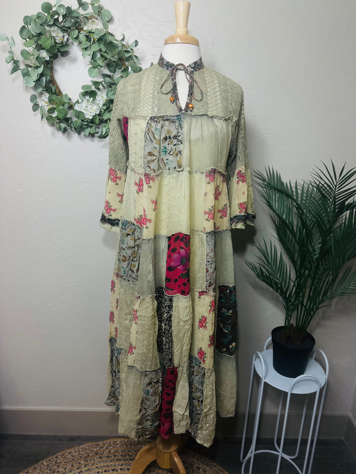 Liza Lou's Beautiful Timeless Latte Boho Dress