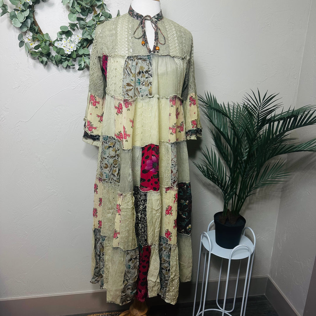 Liza Lou's Beautiful Timeless Latte Boho Dress