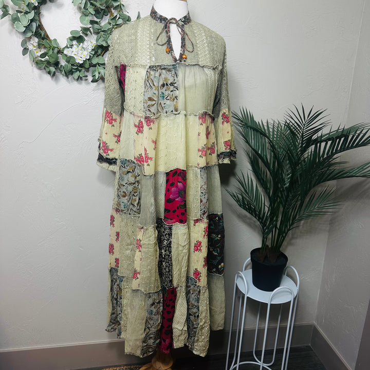 Liza Lou's Beautiful Timeless Latte Boho Dress