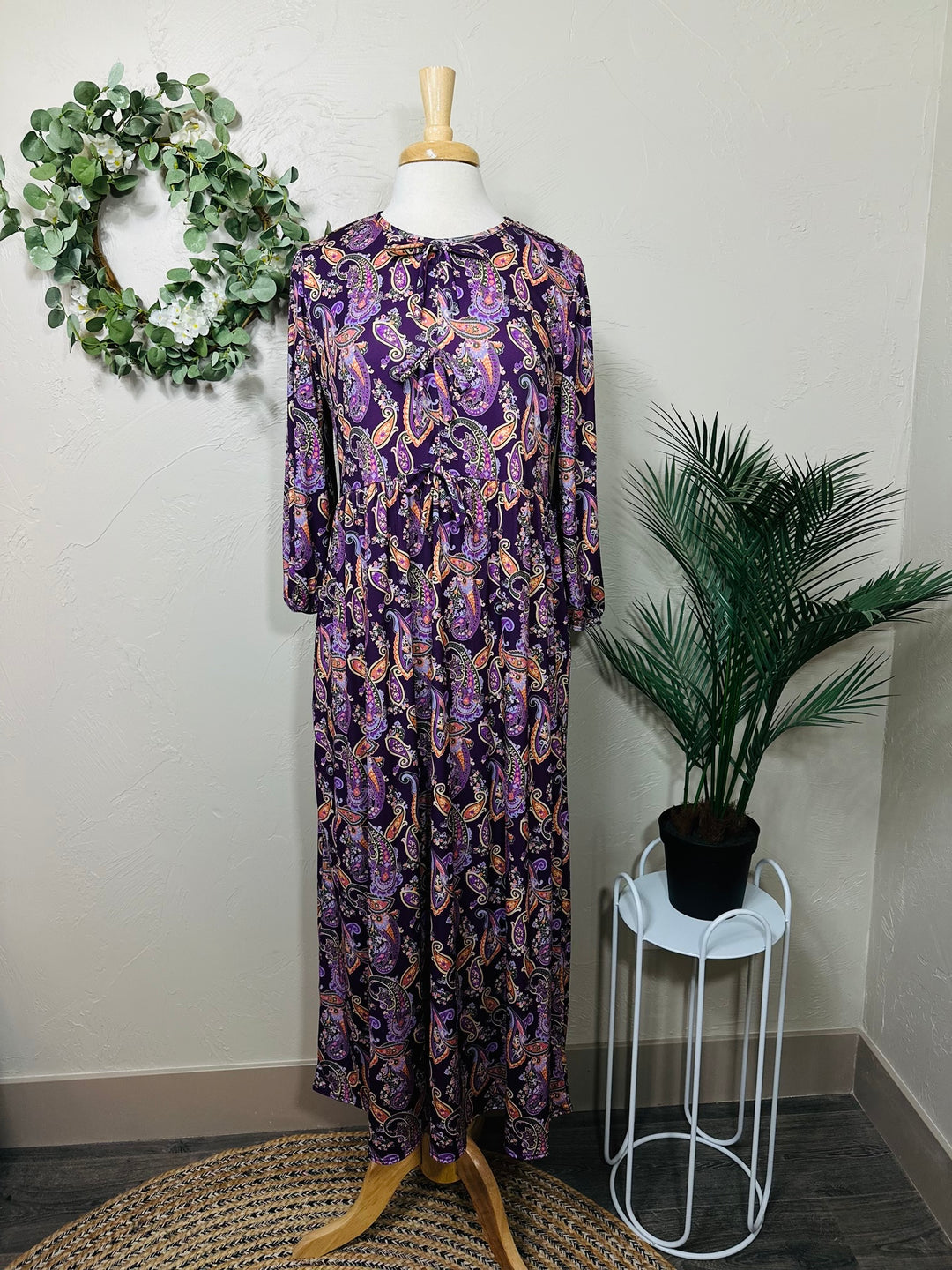 Liza Lou’s Violet Purple Cheery Long Modest Dress